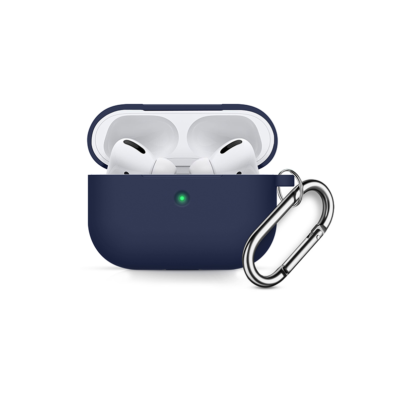 Soft Silicone Shock-Absorbing Protective Case with Keychain for Airpods
