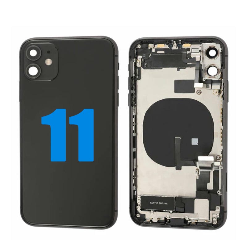 Back Cover Housing for iPhone 11 Middle Frame Chassis Battery Door Rear