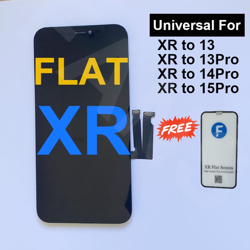 For DIY Housing XR to 12/13Pro/14Pro Flat LCD Display Assembly Screen Replacement